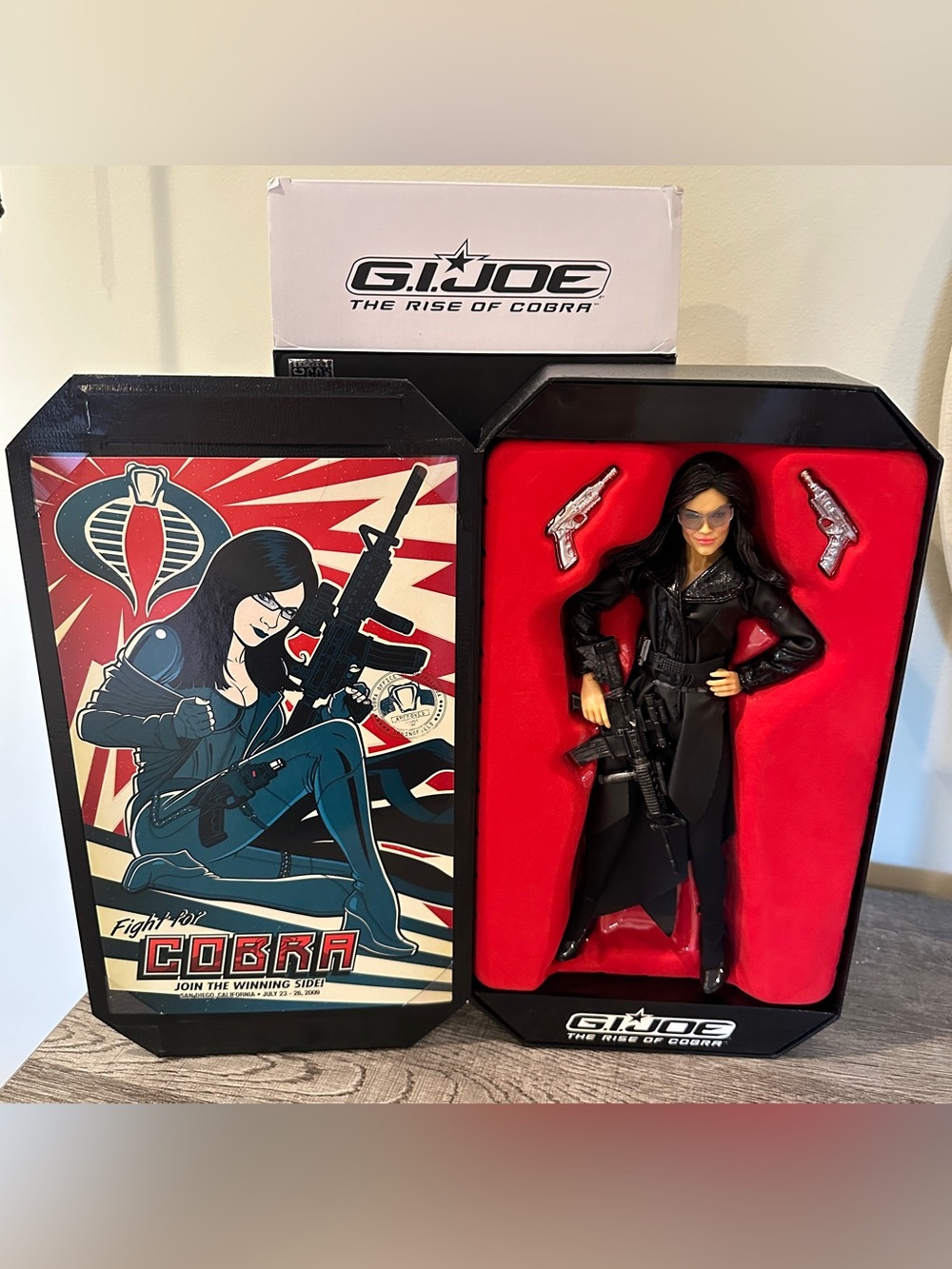 G.I. Joe Rise of Cobra Baroness SDCC Comic Con 2009 Hasbro Action Figure 12" NIP